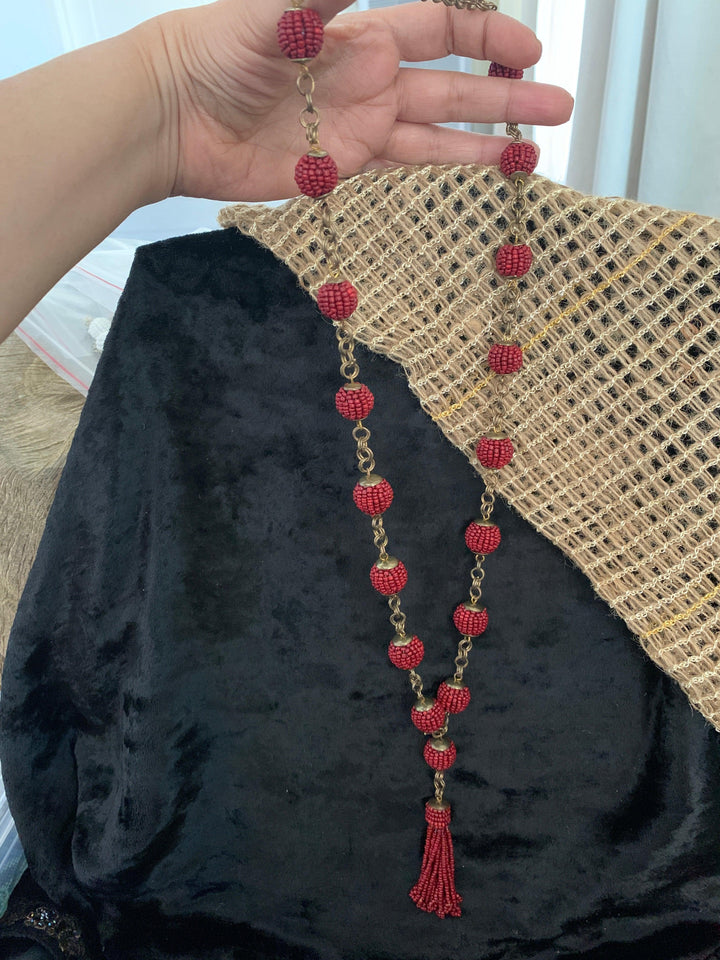 Tasseled Long Necklace - SHIVKA