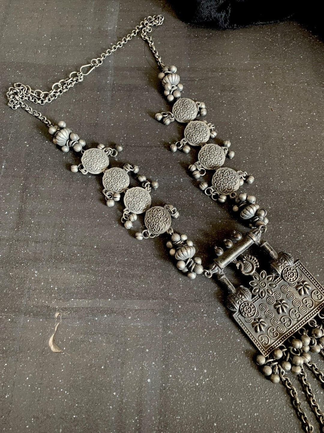 Tribal Long Necklace with Earrings - SHIVKA