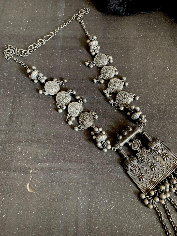 Tribal Long Necklace with Earrings - SHIVKA