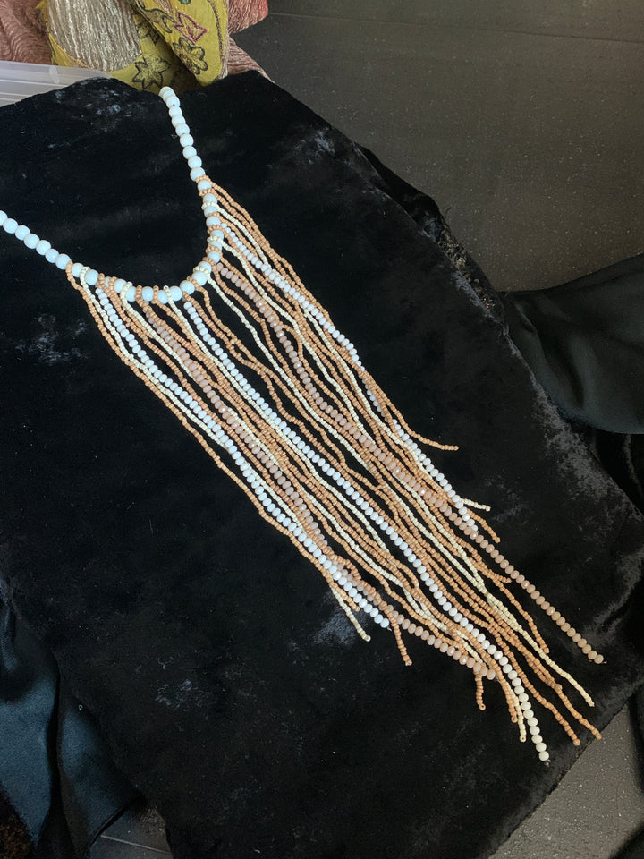 Designer Tasseled Long Necklace