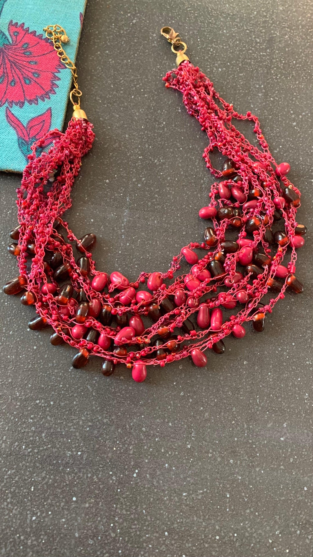 Statement Collar Beaded Necklace - SHIVKA