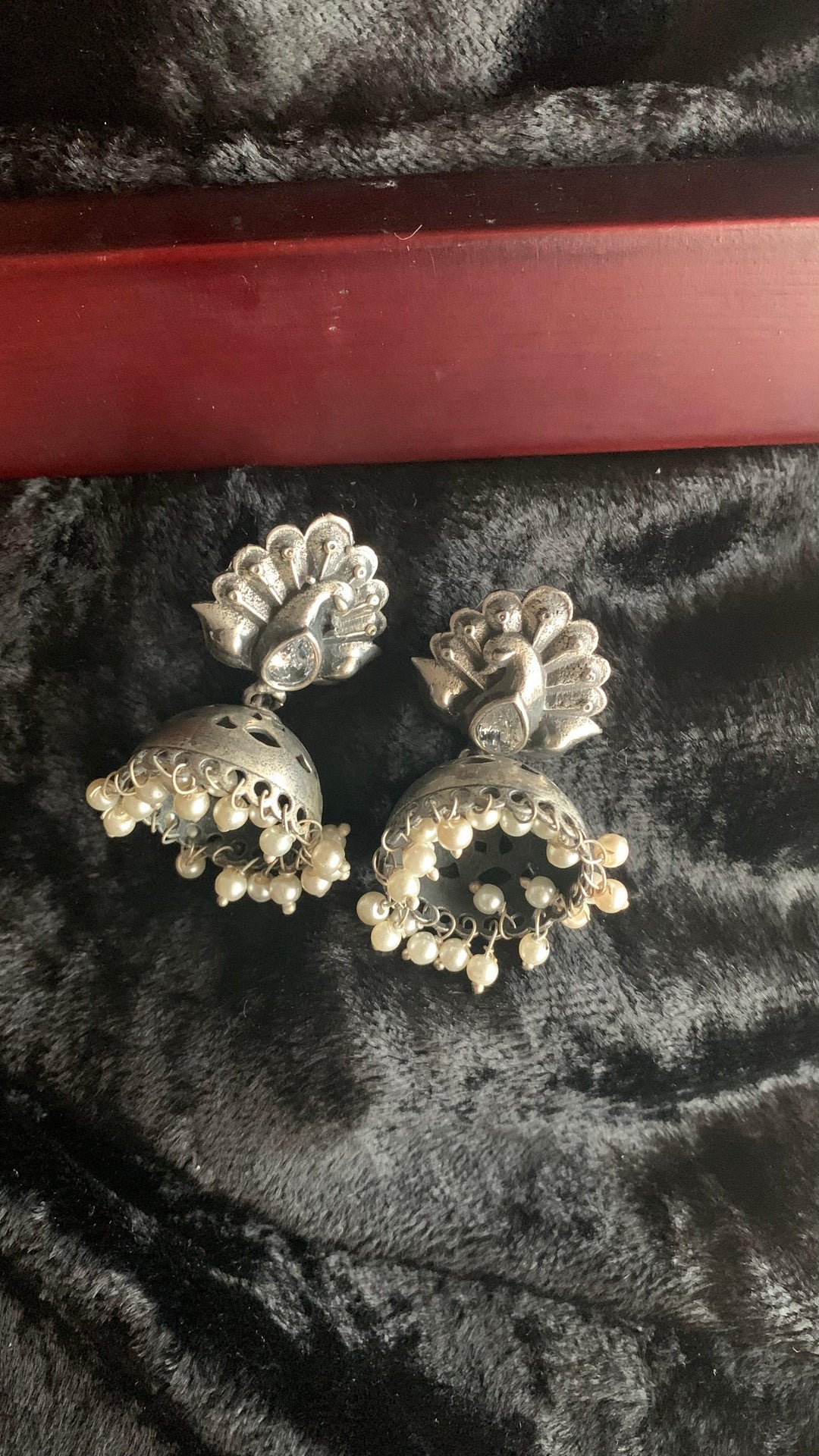 Traditional Peacock Jhumkis - SHIVKA