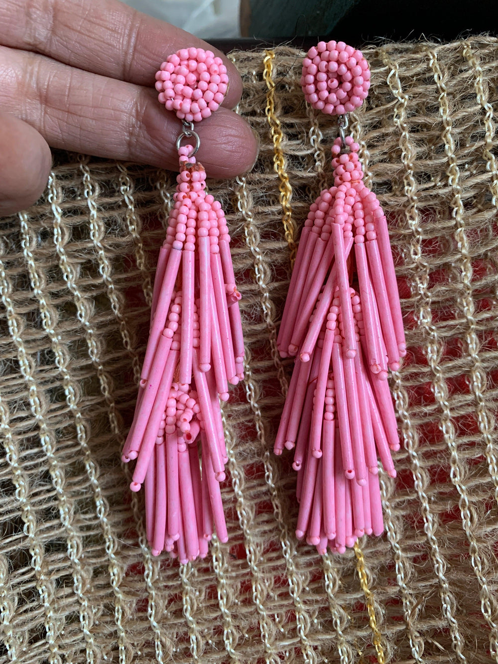 Tasseled Beaded Earrings - SHIVKA
