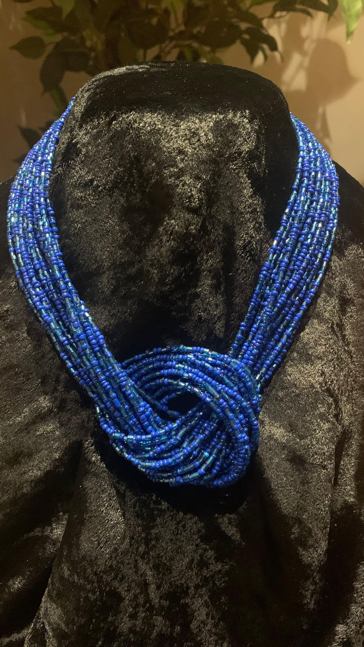 Knotty Beaded Necklace - SHIVKA
