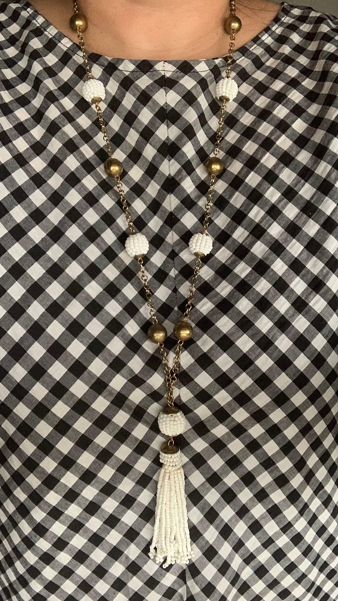 Tasseled Long Necklace - SHIVKA