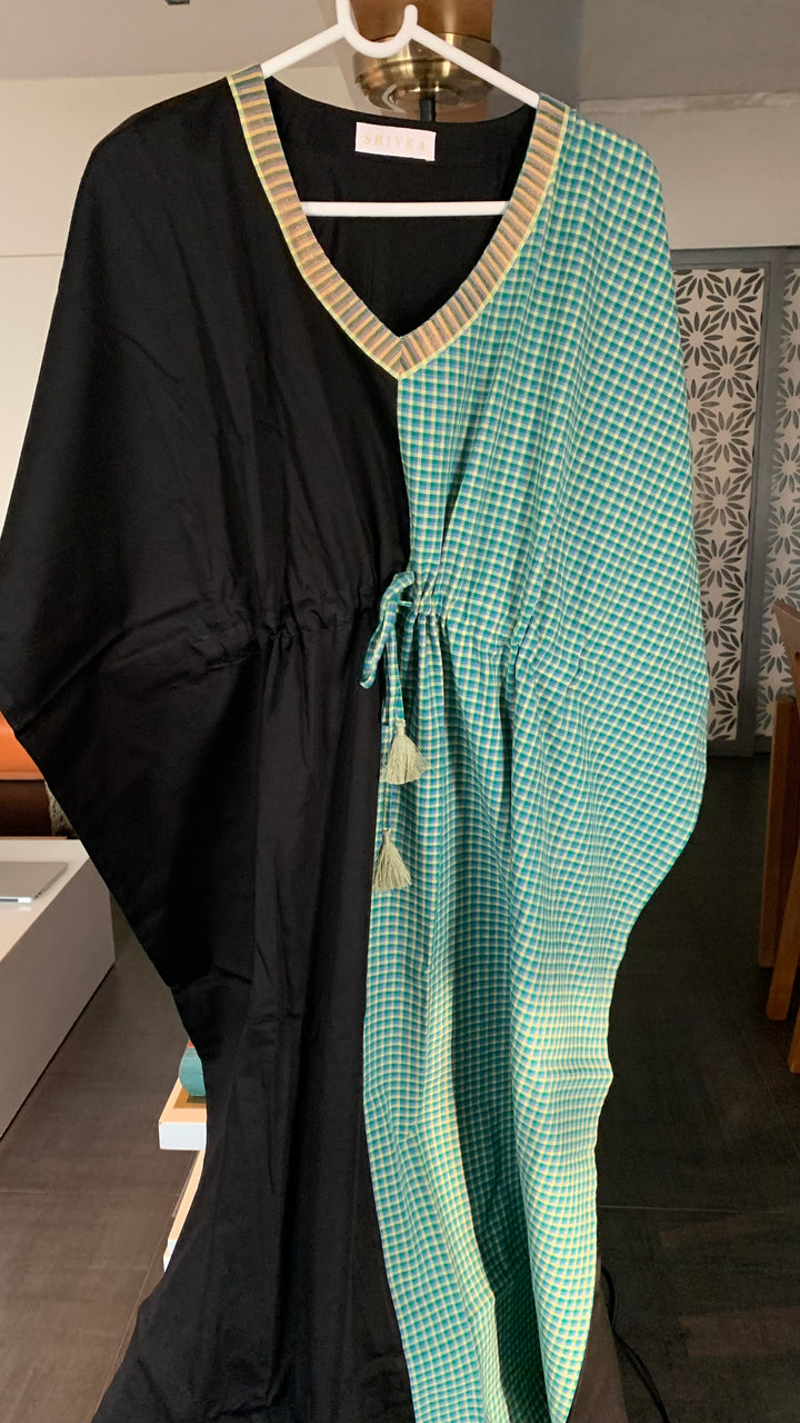Designer Half and Half Cotton Kaftan