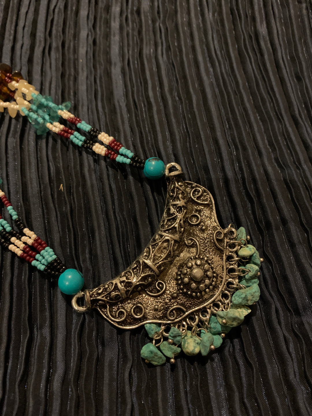 Antique Pendant Long Necklace