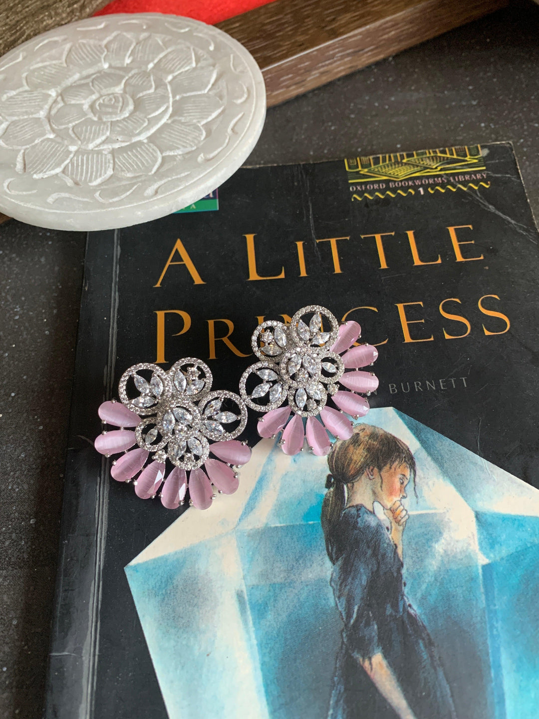 Pink CZ Studs - SHIVKA