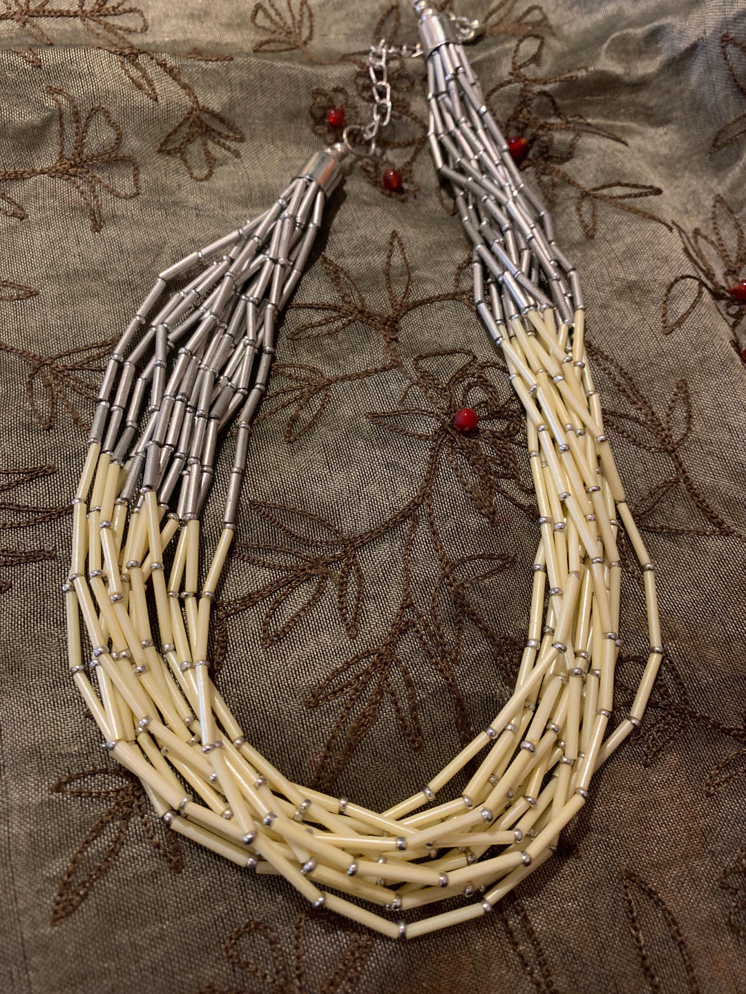 Statement Beaded Necklace - SHIVKA