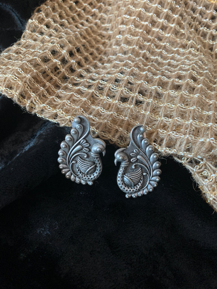 Antique Peacock Studs