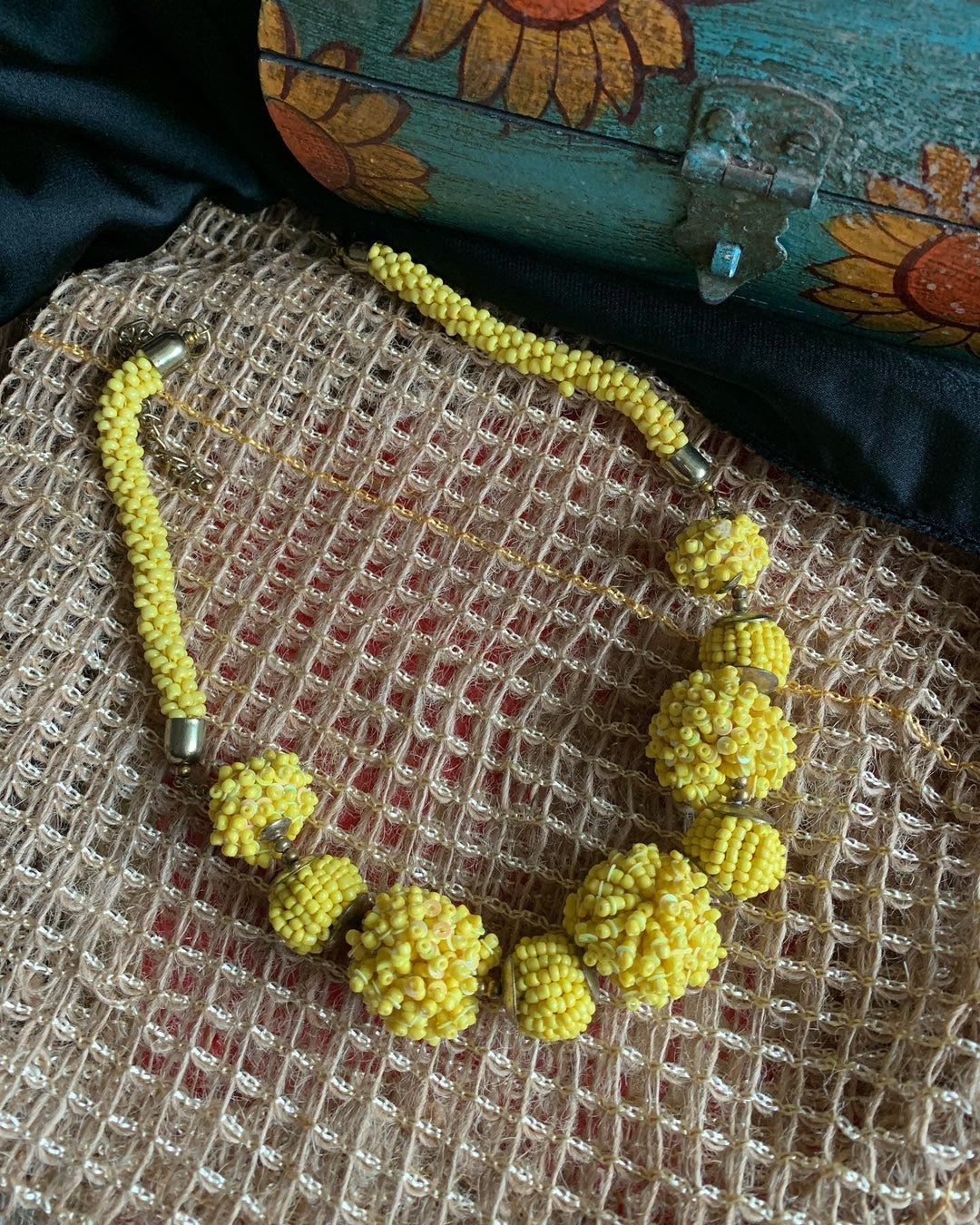 Marigold Beaded Necklace - SHIVKA