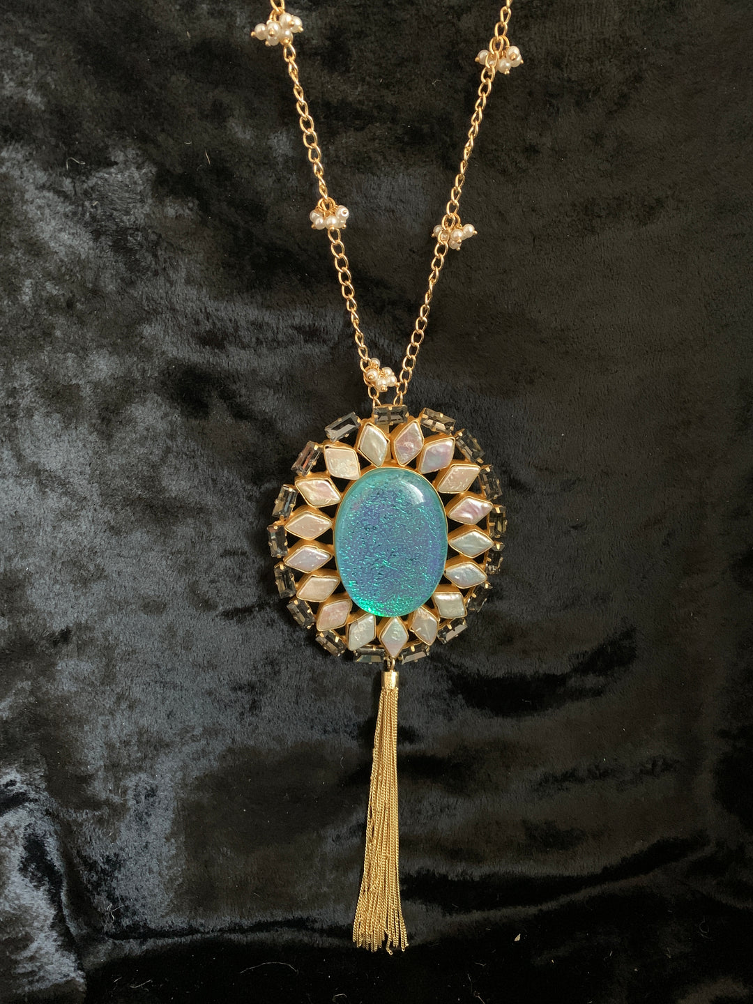 Designer Gemstones Pendant Necklace