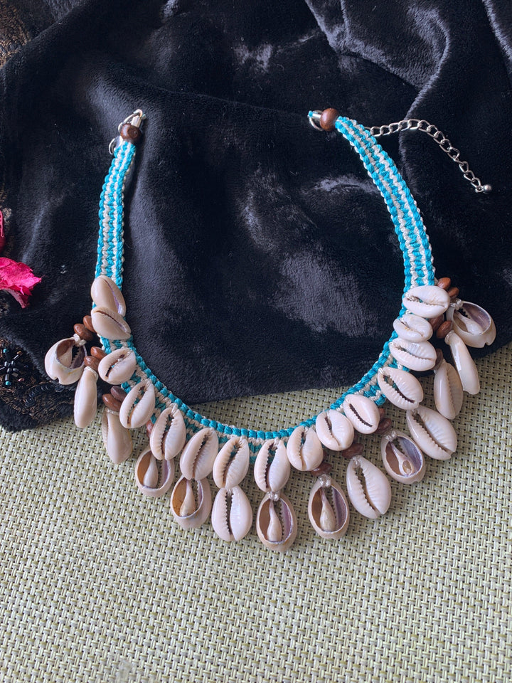 Shells Turquoise Necklace - SHIVKA