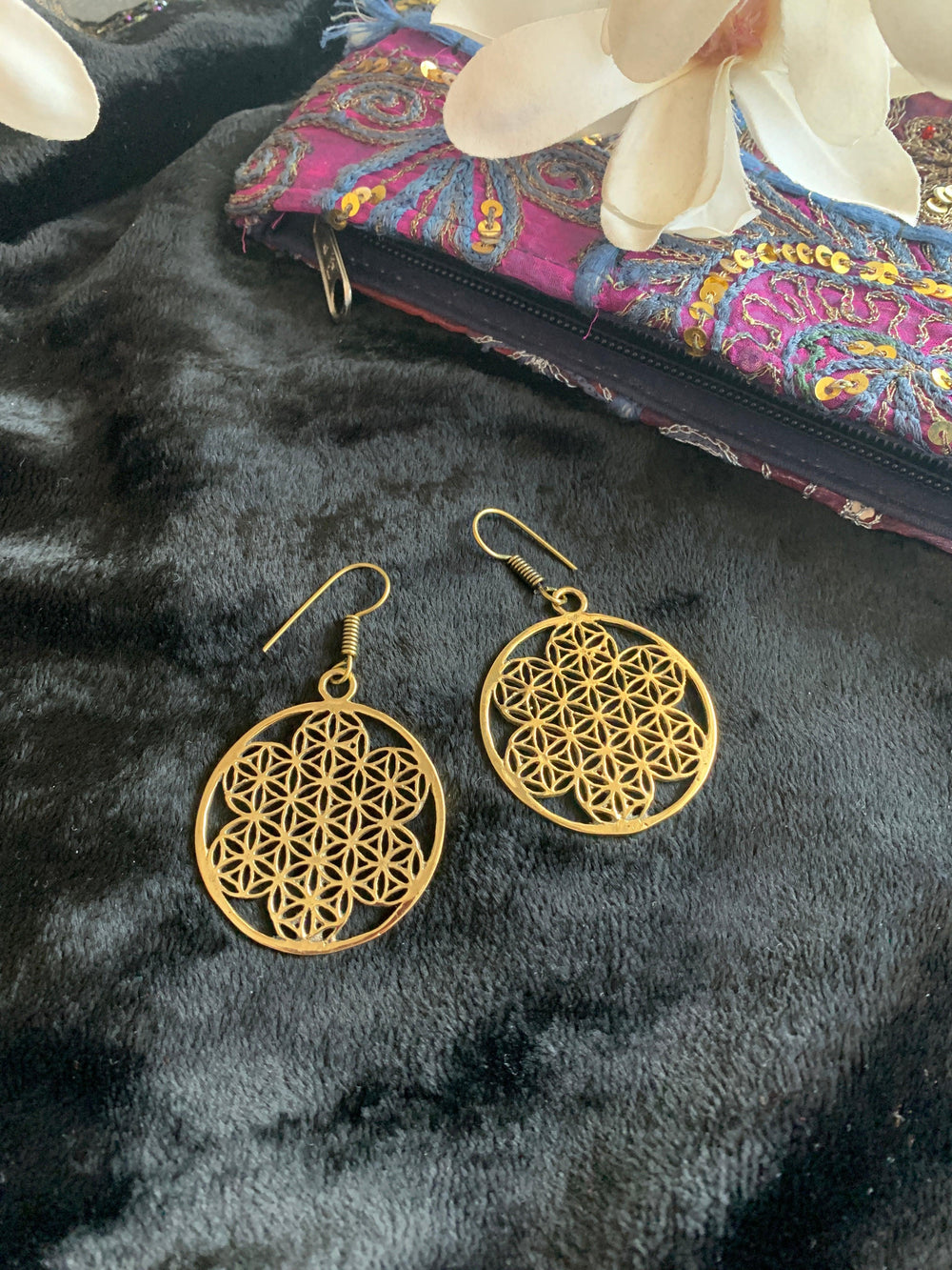 Mesh Hoop Danglers - SHIVKA