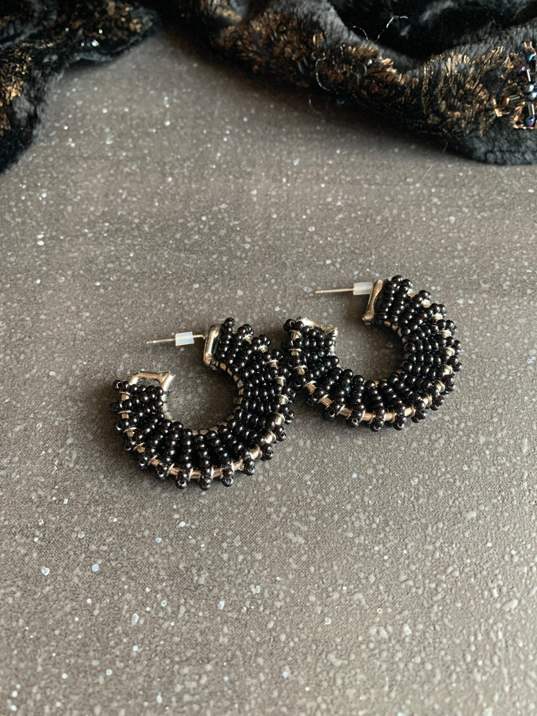 Pretty Beaded Hoops - SHIVKA