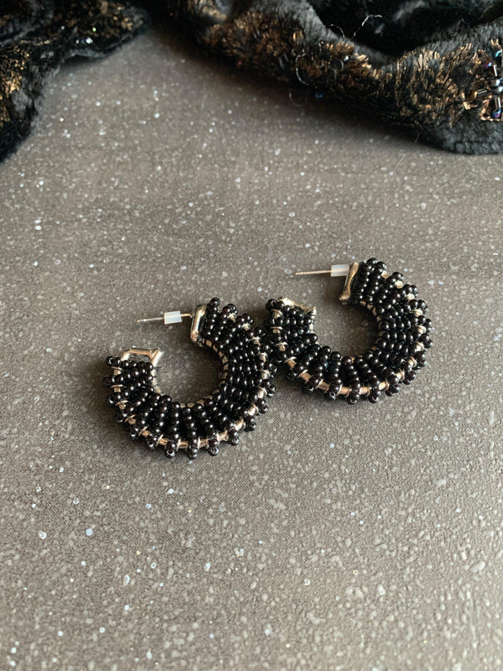 Pretty Beaded Hoops - SHIVKA