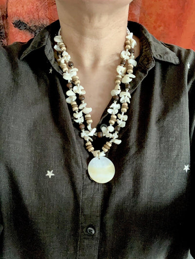 Shells and Beads Necklace - SHIVKA