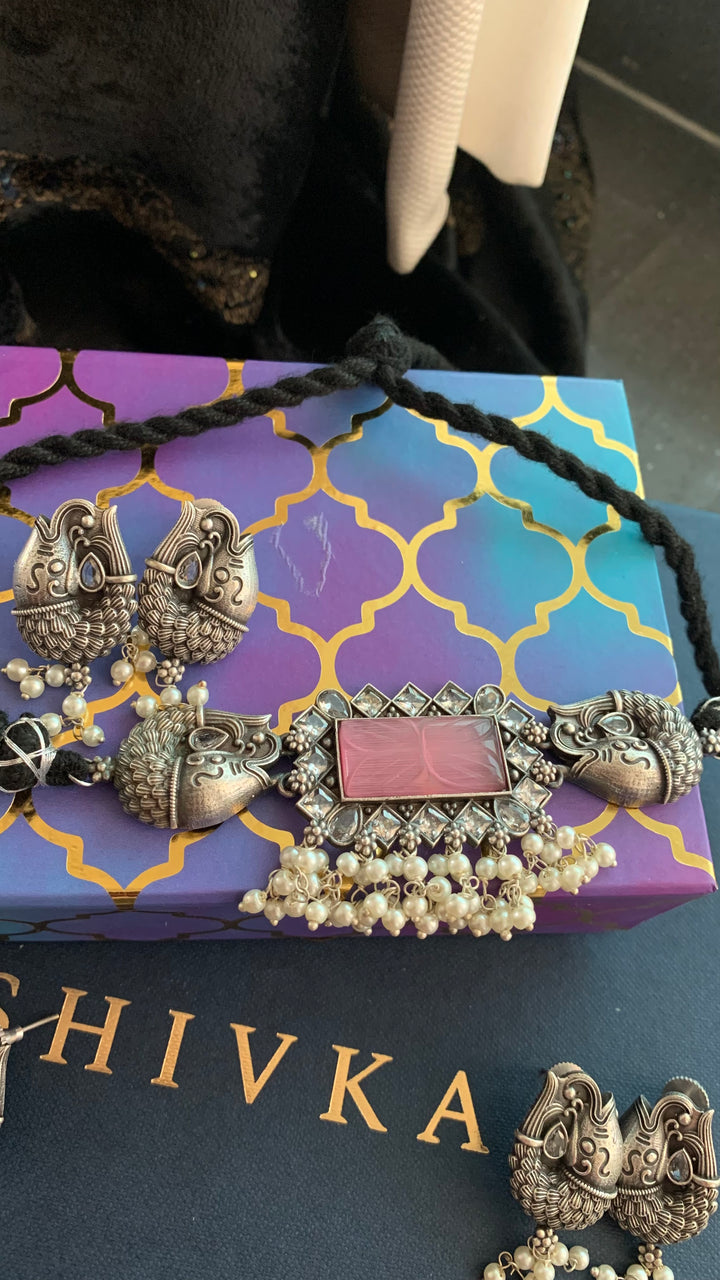 Beautiful Fish Designer Choker with Earrings