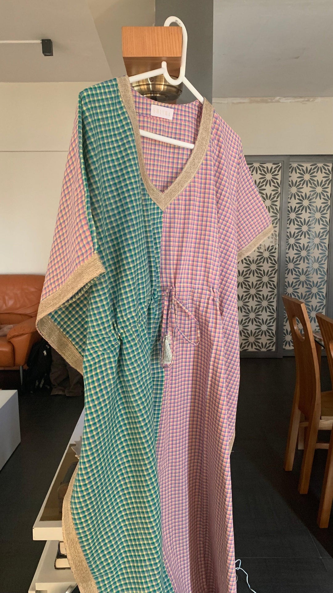 Half n Half Designer Cotton Kaftan - SHIVKA