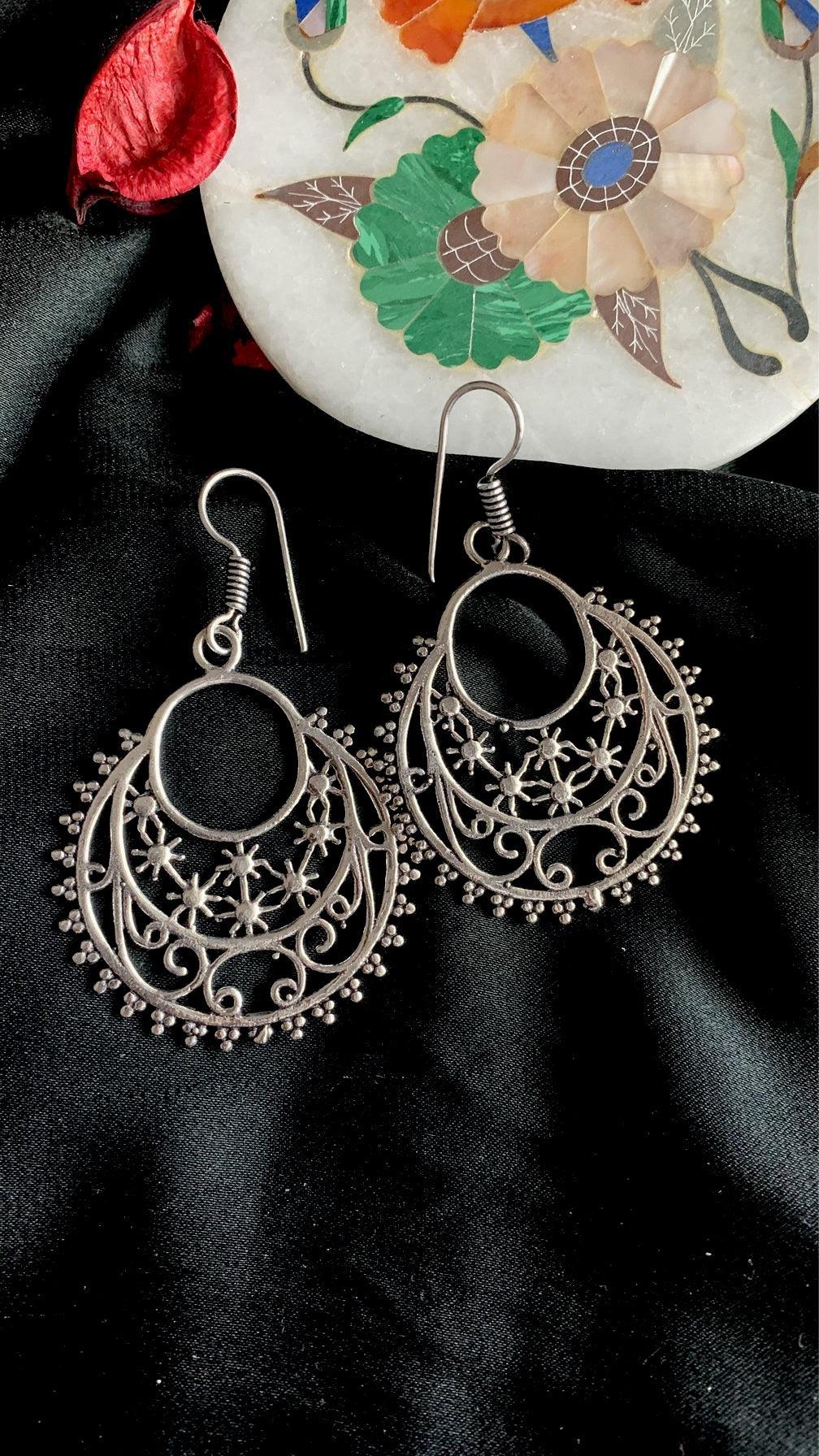 Starry Hoop Danglers - SHIVKA