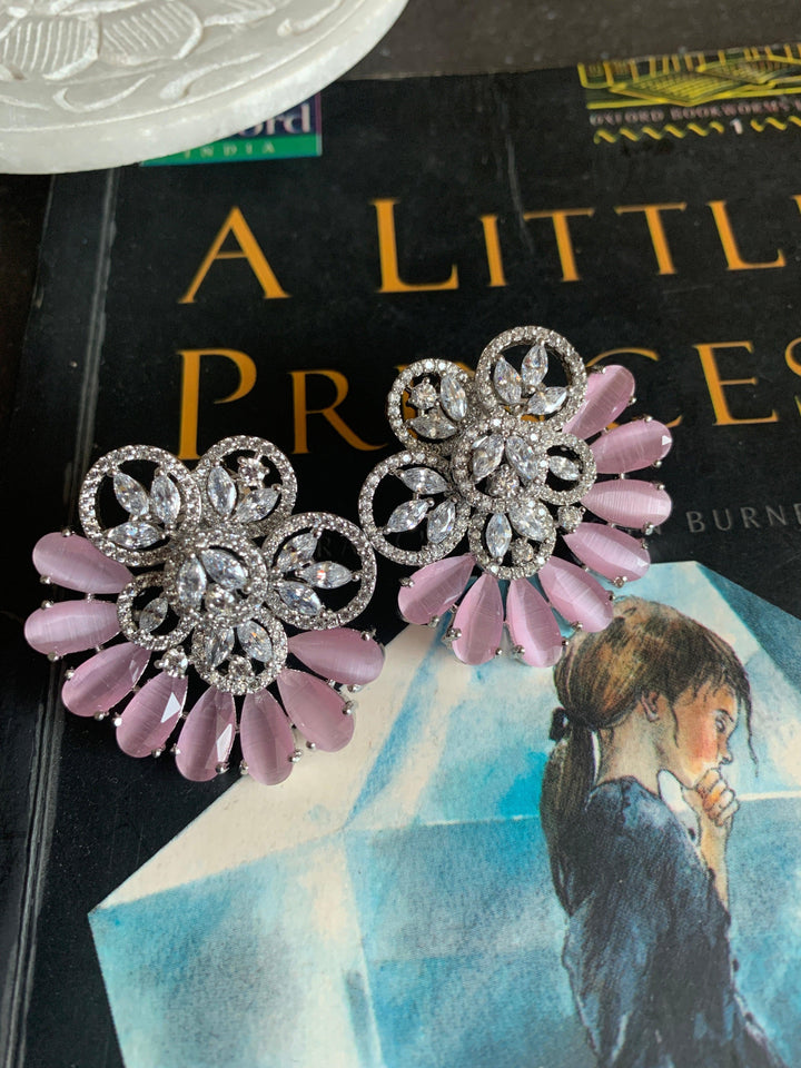 Pink CZ Studs - SHIVKA