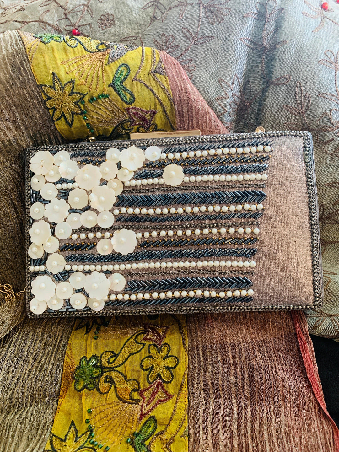 Vintage Blue Clutch - SHIVKA