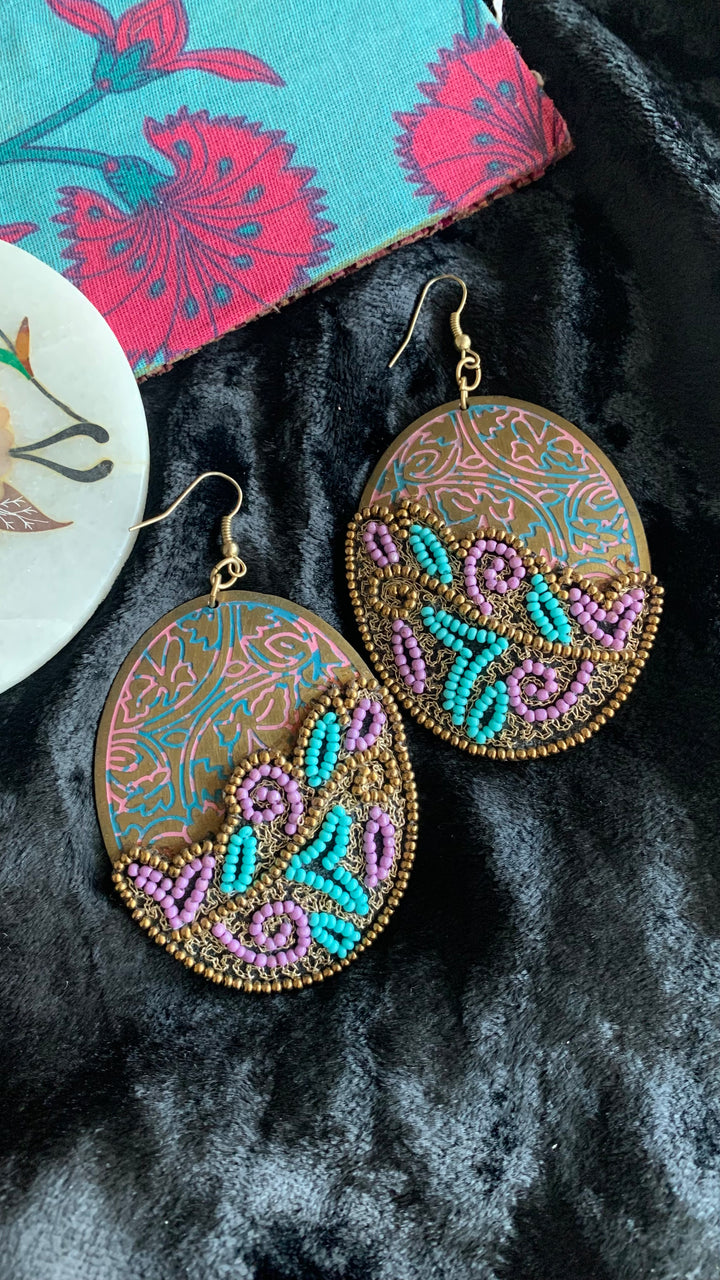 Antique Embroidery Earrings