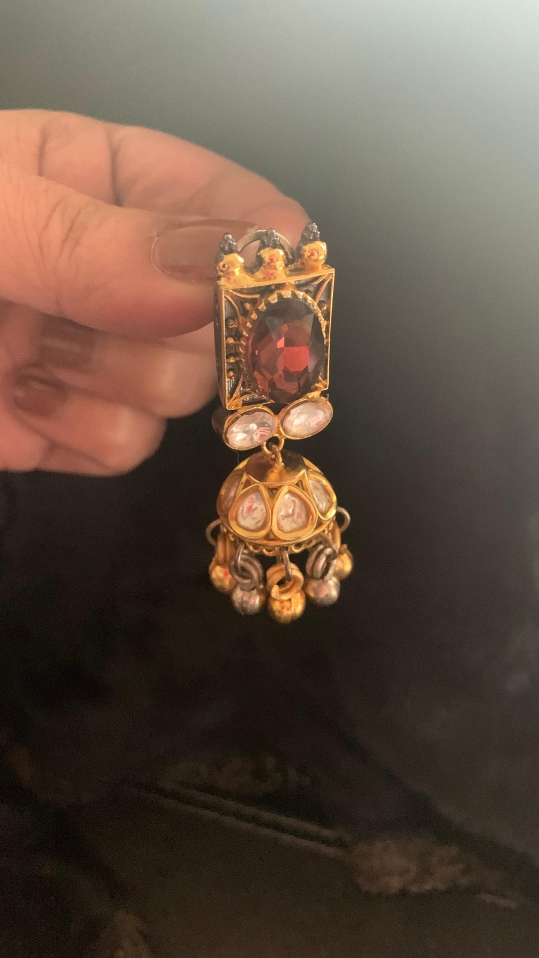 Vintage Kundan Quartz Choker with Earrings - SHIVKA