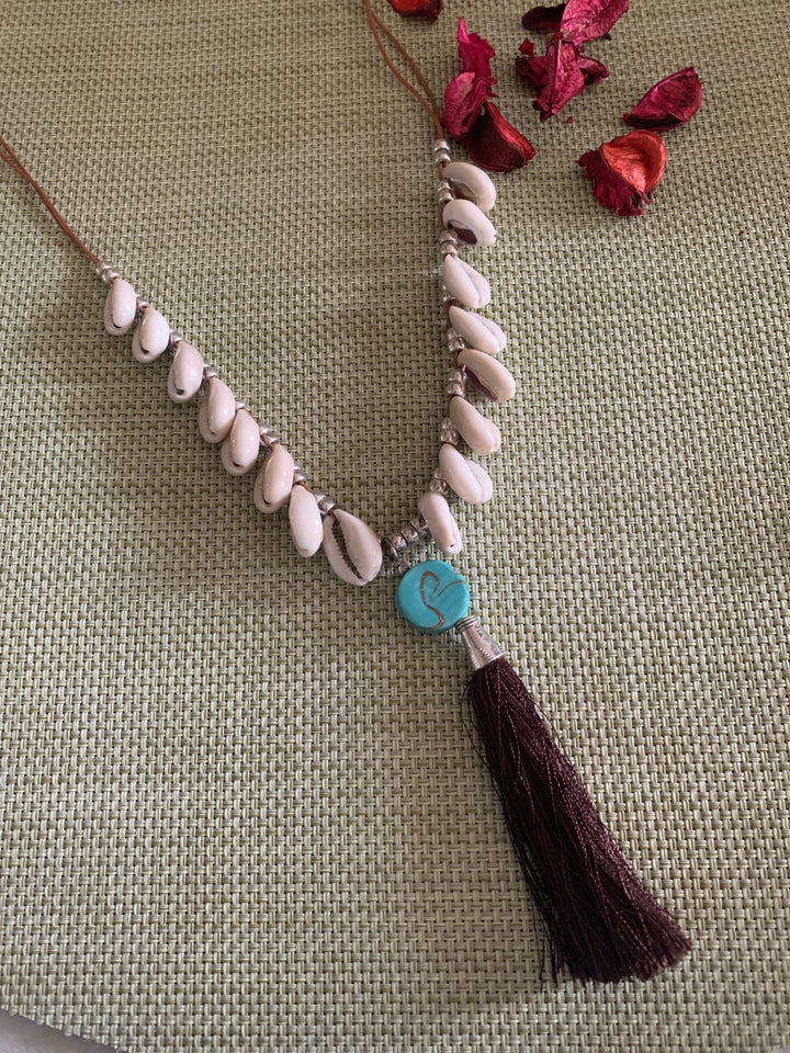 Shells Turquoise Necklace - SHIVKA