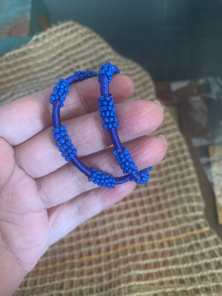 Classic Beaded Hoops