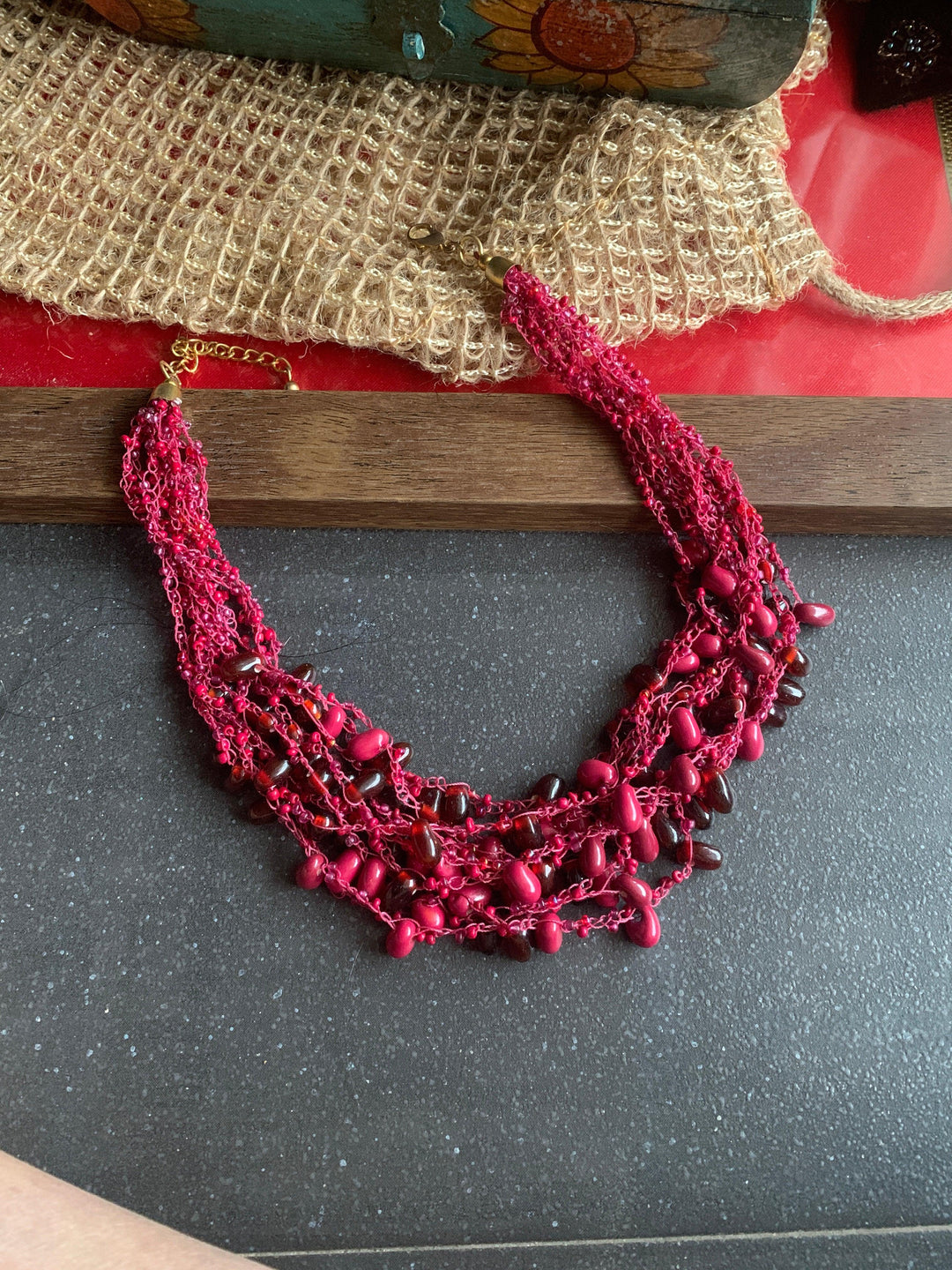 Statement Collar Beaded Necklace - SHIVKA