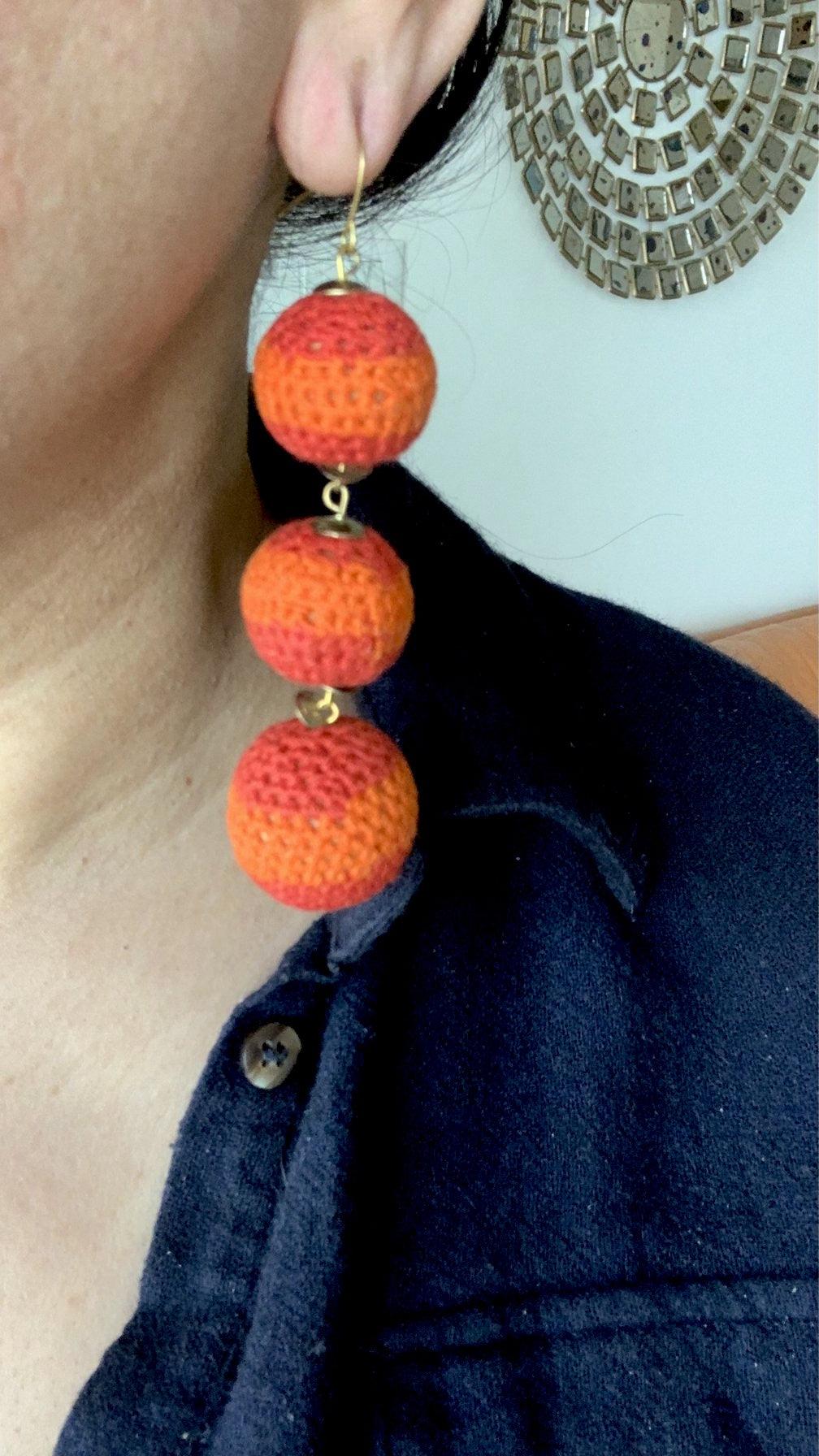 Stylish Crochet Long Danglers - SHIVKA