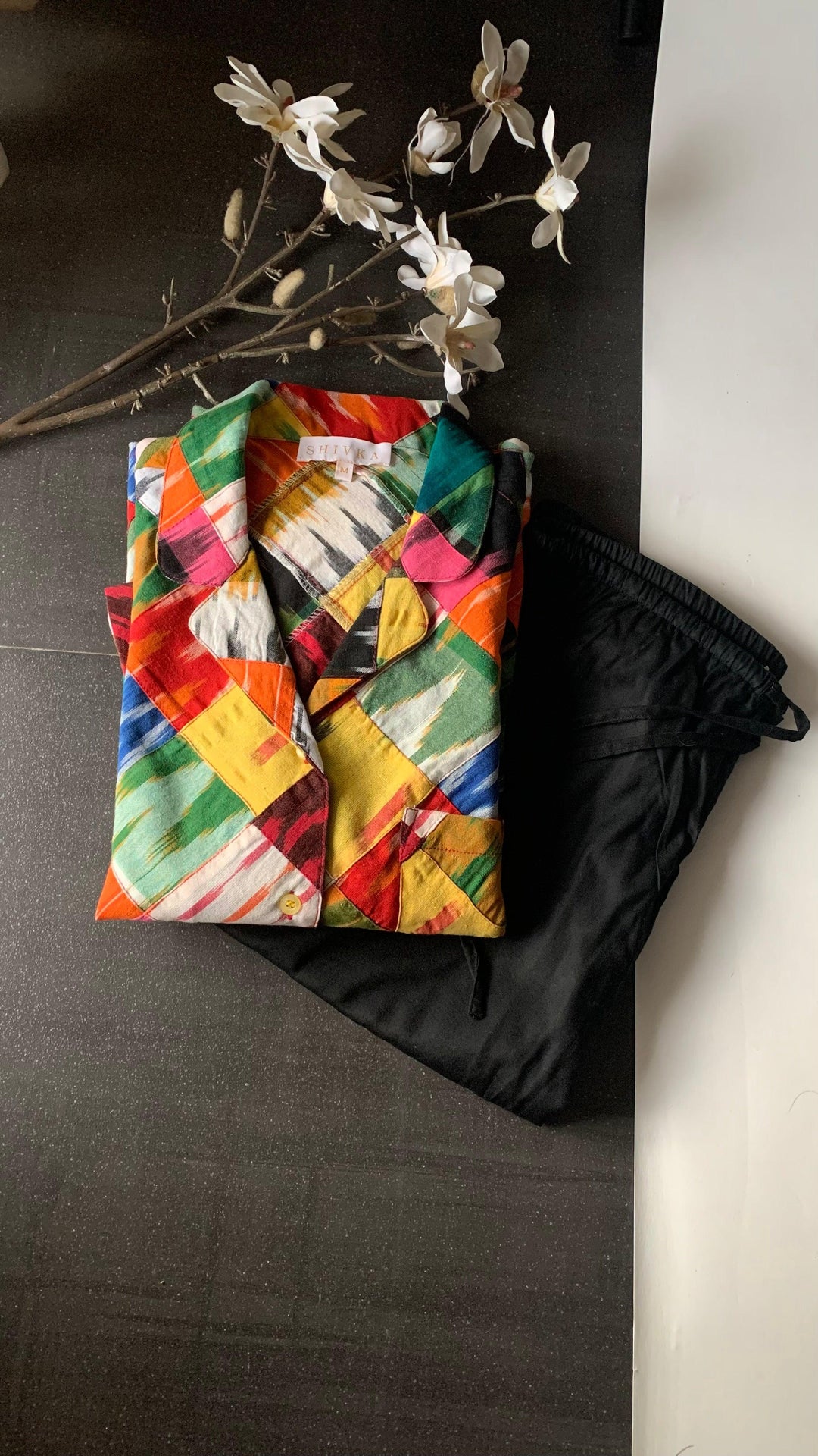 Stylish Patchwork Night Suit - SHIVKA