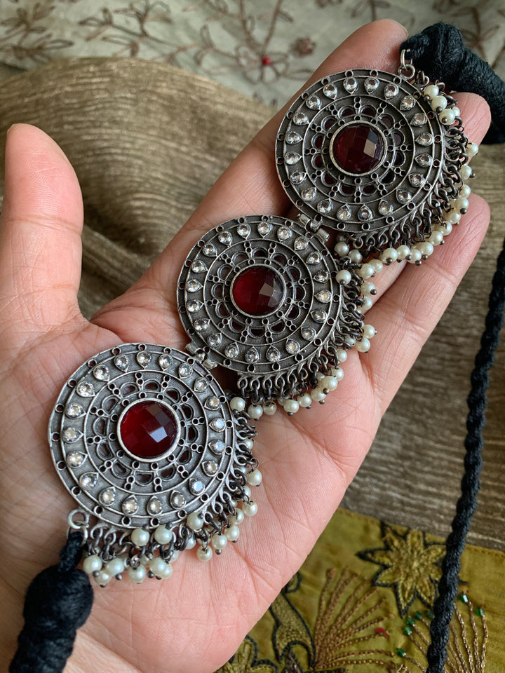 Antique Choker with Oversized Studs