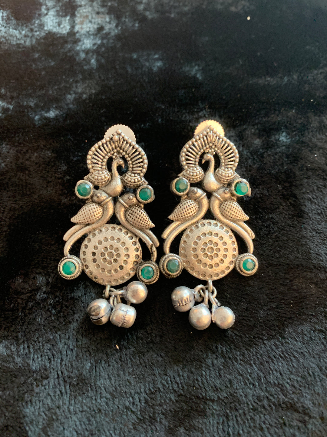 Antique Peacock Earrings