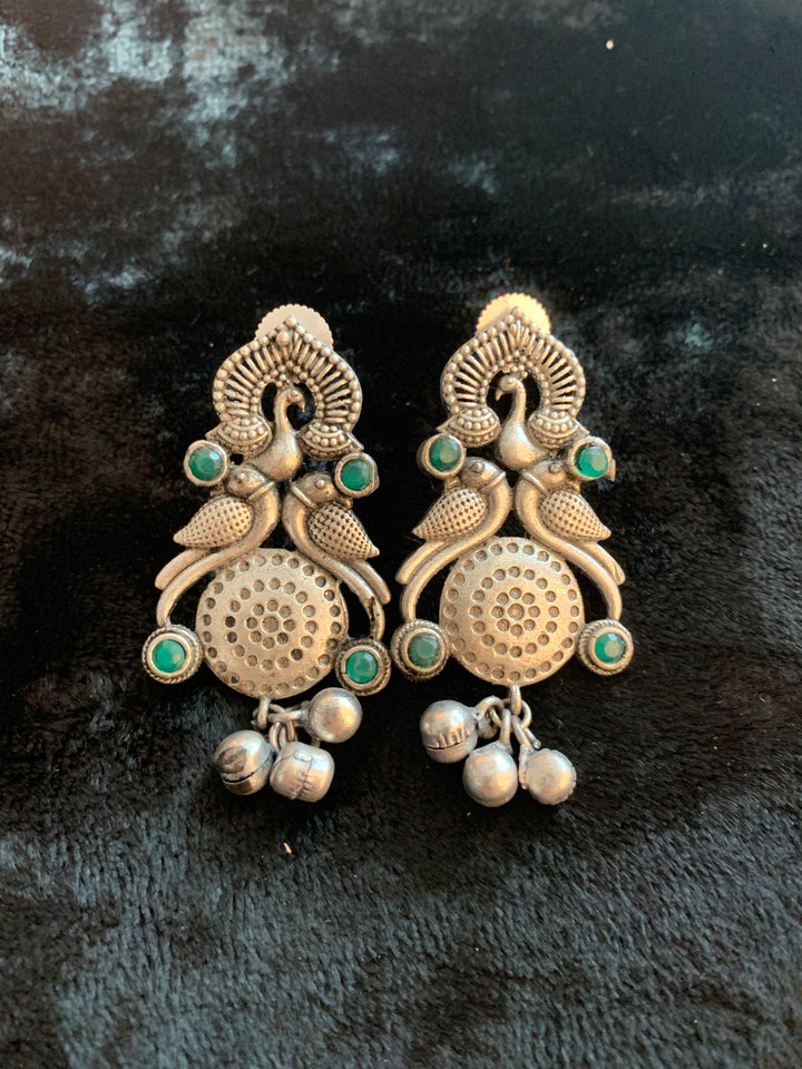 Antique Peacock Earrings