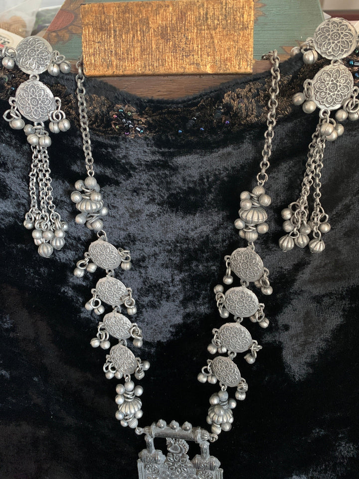 Tribal Long Necklace with Earrings - SHIVKA