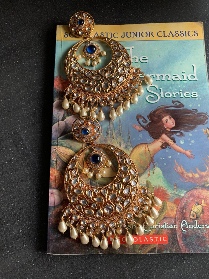 Statement Kundan Danglers - SHIVKA