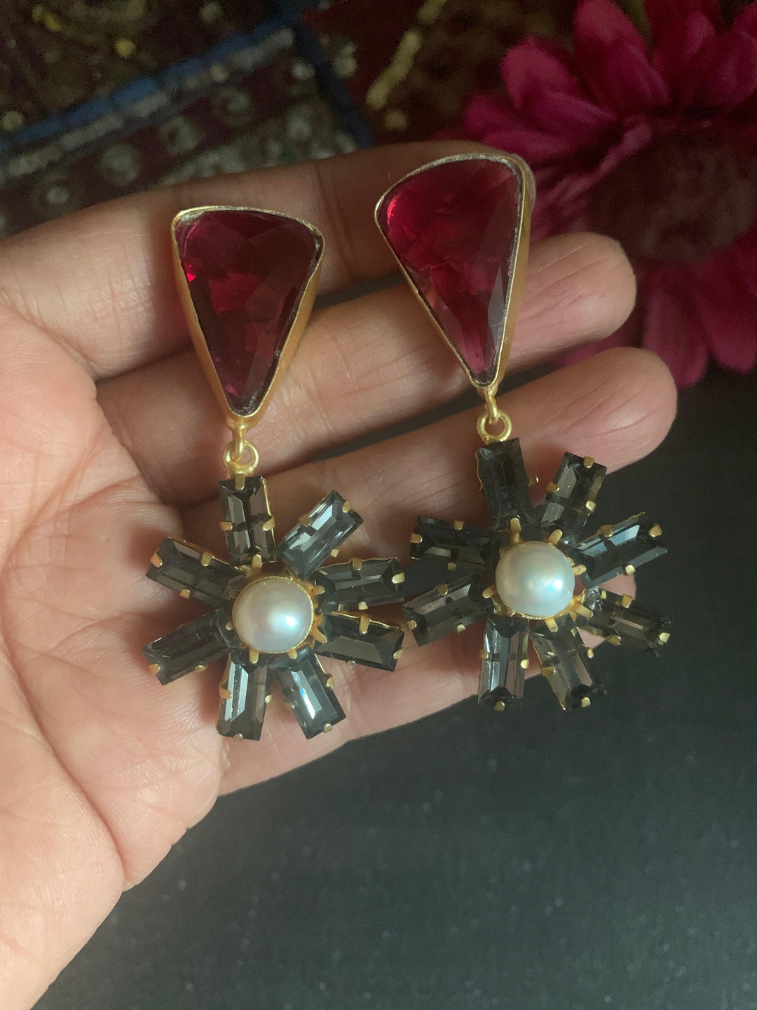 Swarovski Pearl Earrings - SHIVKA