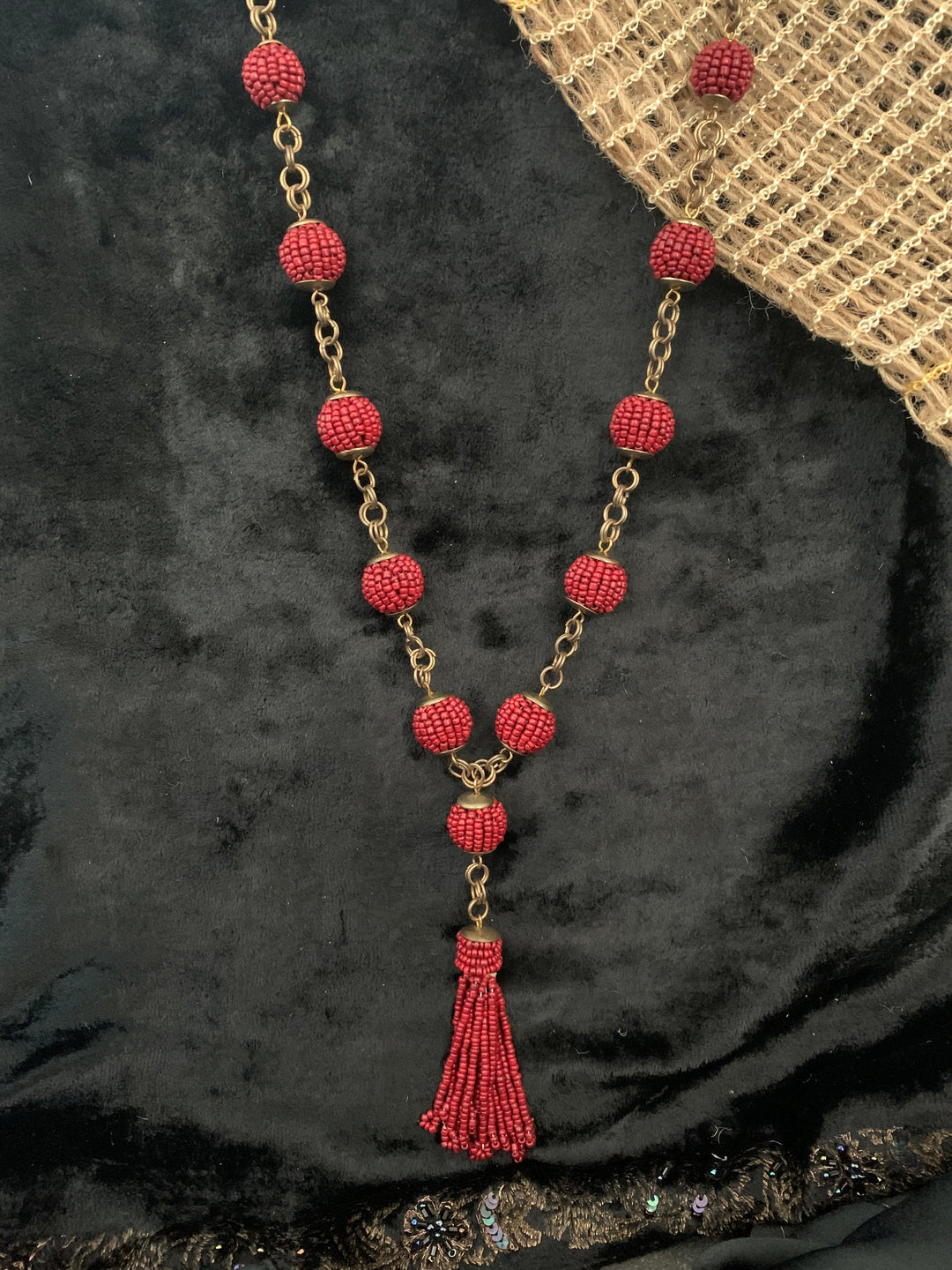 Tasseled Long Necklace - SHIVKA