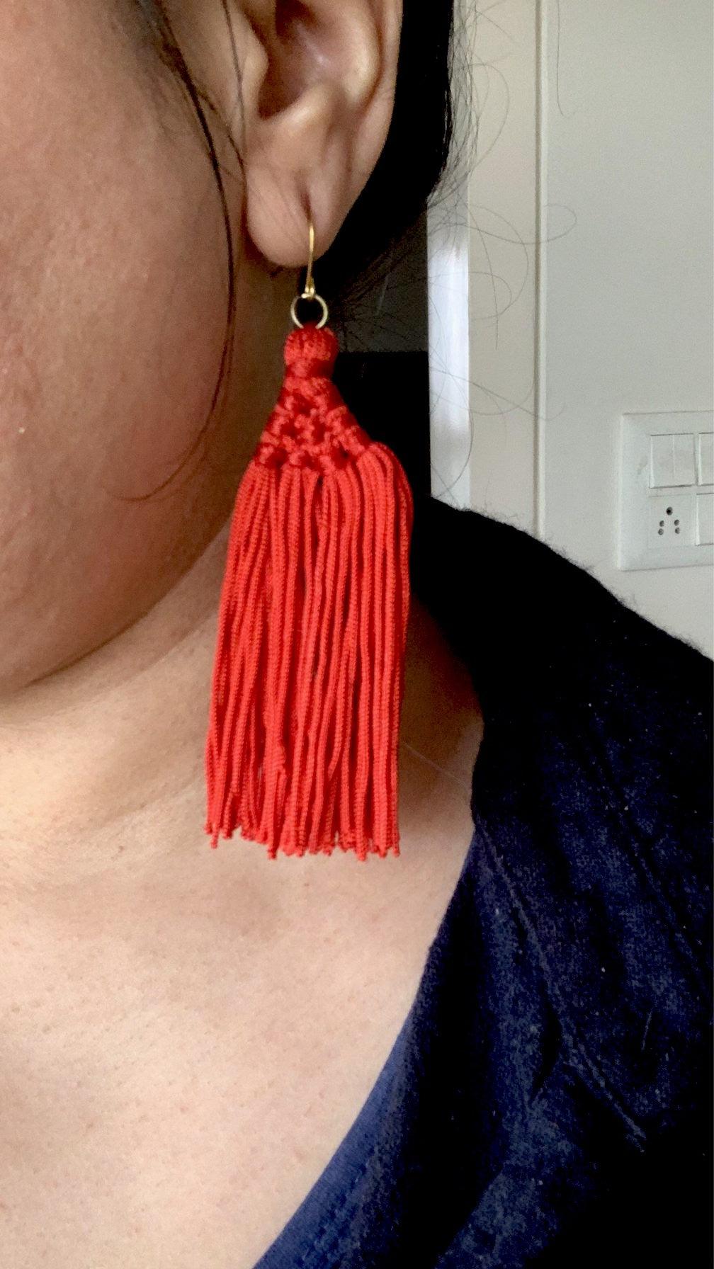 Stylish Silk Threads Danglers - SHIVKA