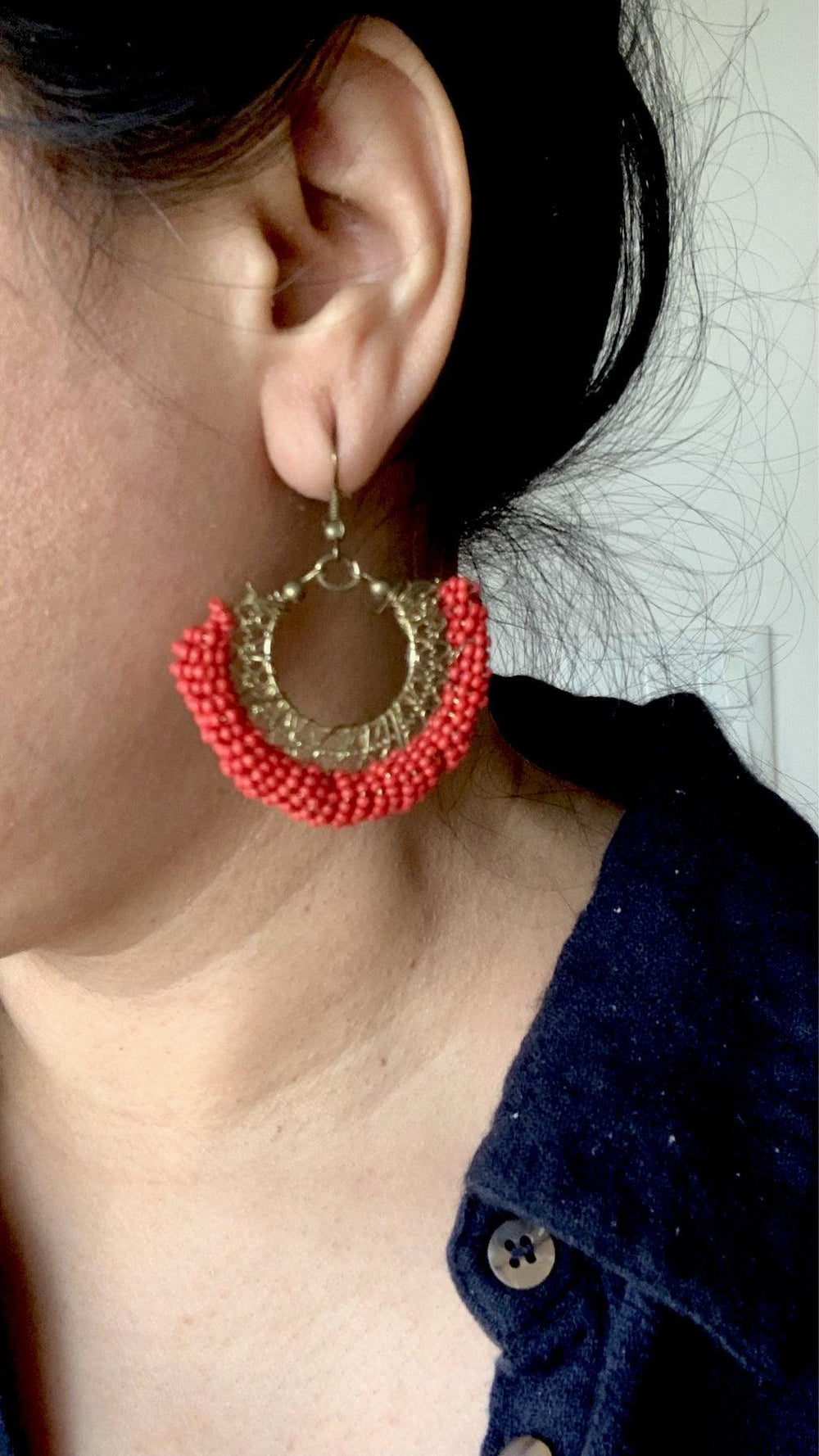 Wired Beaded Danglers - SHIVKA