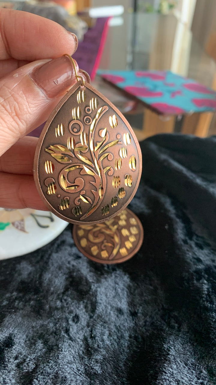 Antique Carved Earrings