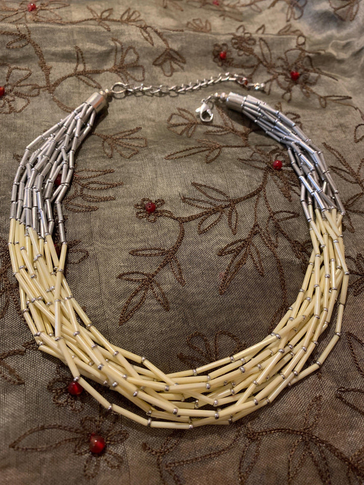 Statement Beaded Necklace - SHIVKA