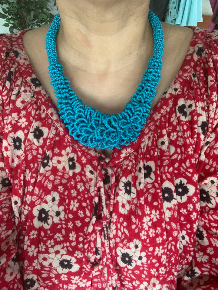 Firoza Beaded Necklace - SHIVKA