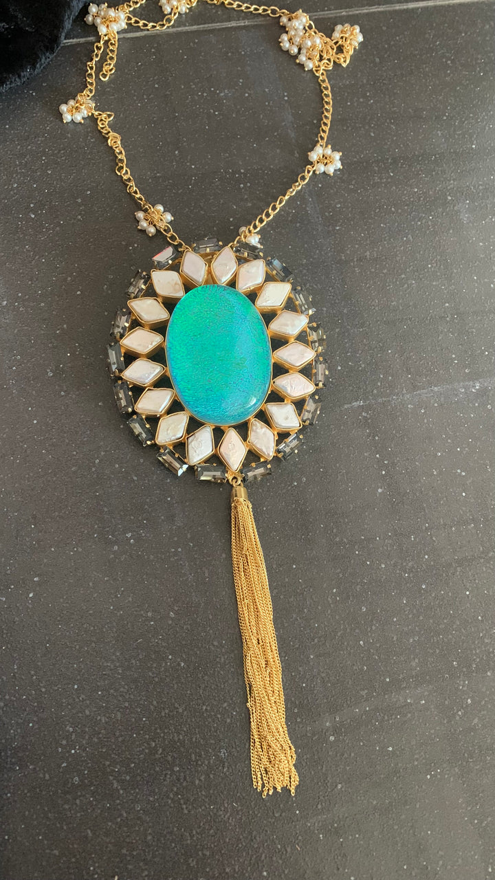 Designer Gemstones Pendant Necklace