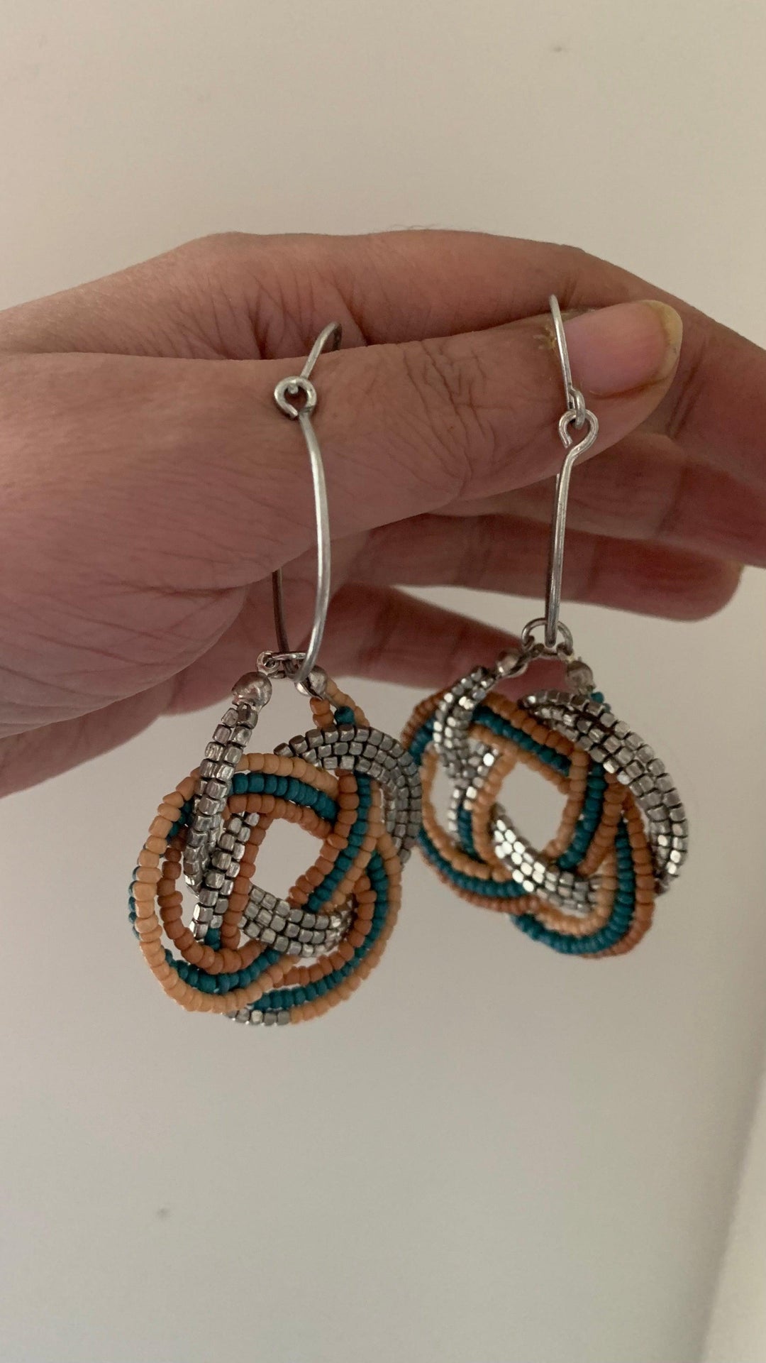 Gorgeous Beaded Hoop Danglers - SHIVKA