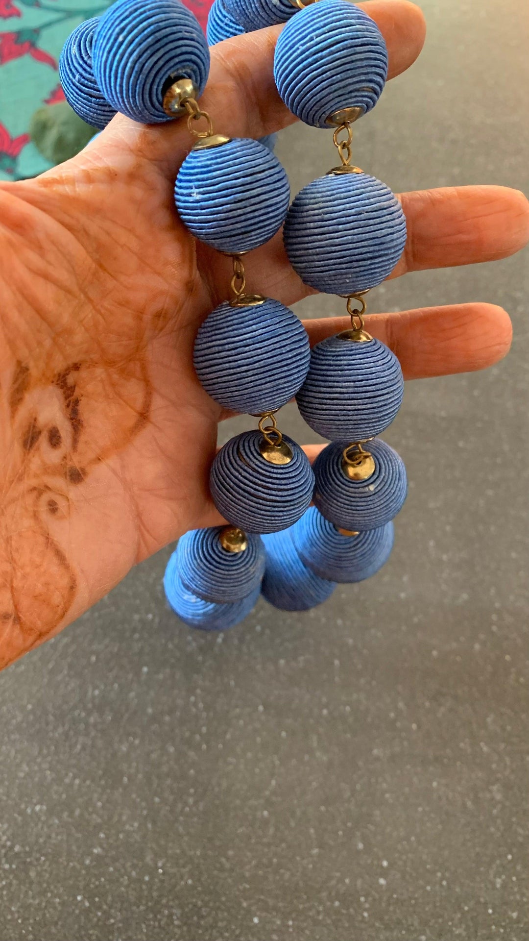 Textured Paper Balls Fashion Necklace - SHIVKA