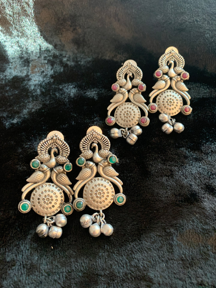 Antique Peacock Earrings