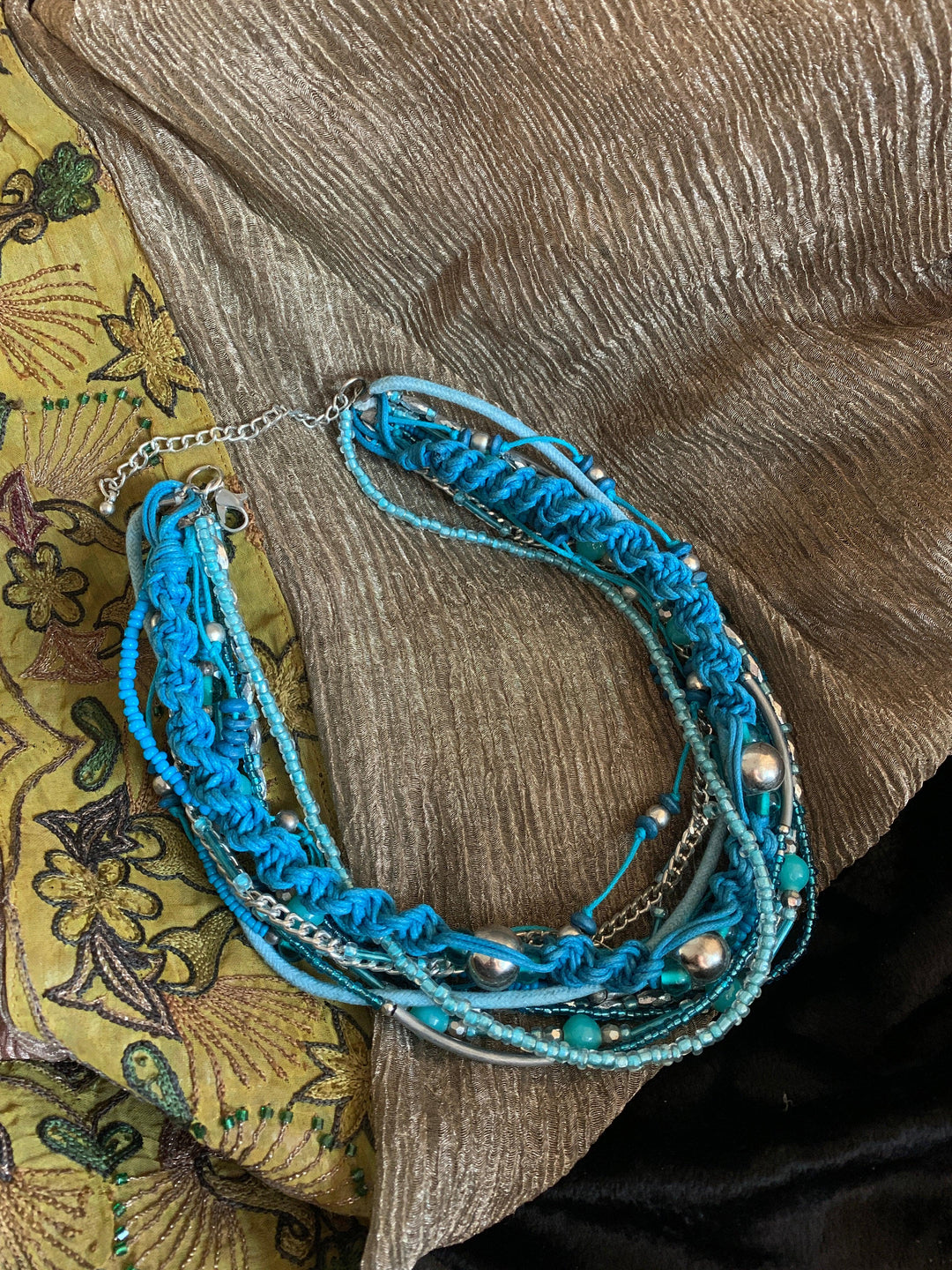 Statement Beaded Necklace - SHIVKA